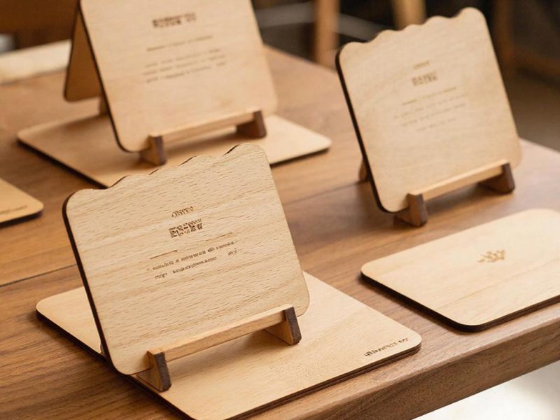 Магия натуральной текстуры: почему стоит купить деревянные тейбл тенты и подставки под меню в москве